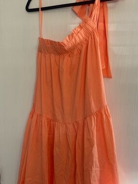 Altar'd State Coral Tiered Maxi Dress